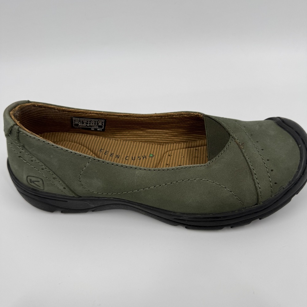 KEEN Presidio MJ Olive Green Nubuck Leather‎ Flats Comfort Shoes Womens 8 - Picture 11 of 14